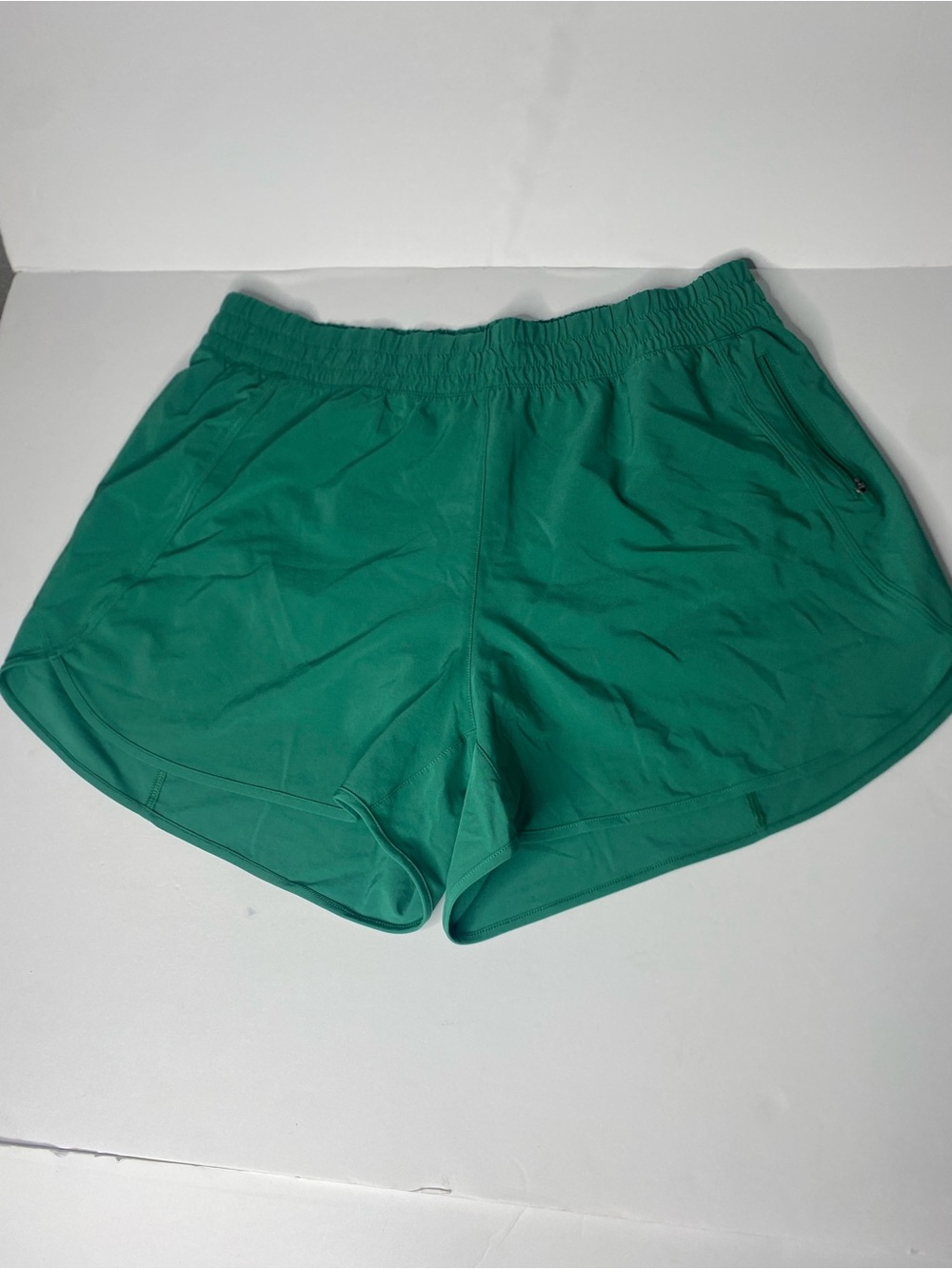 CRZ YOGA Teal Green Athletic Shorts
